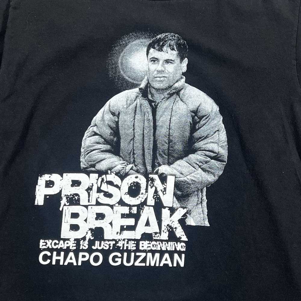 Vintage Y2K Chapo Guzman Prison Break Tshirt - image 2