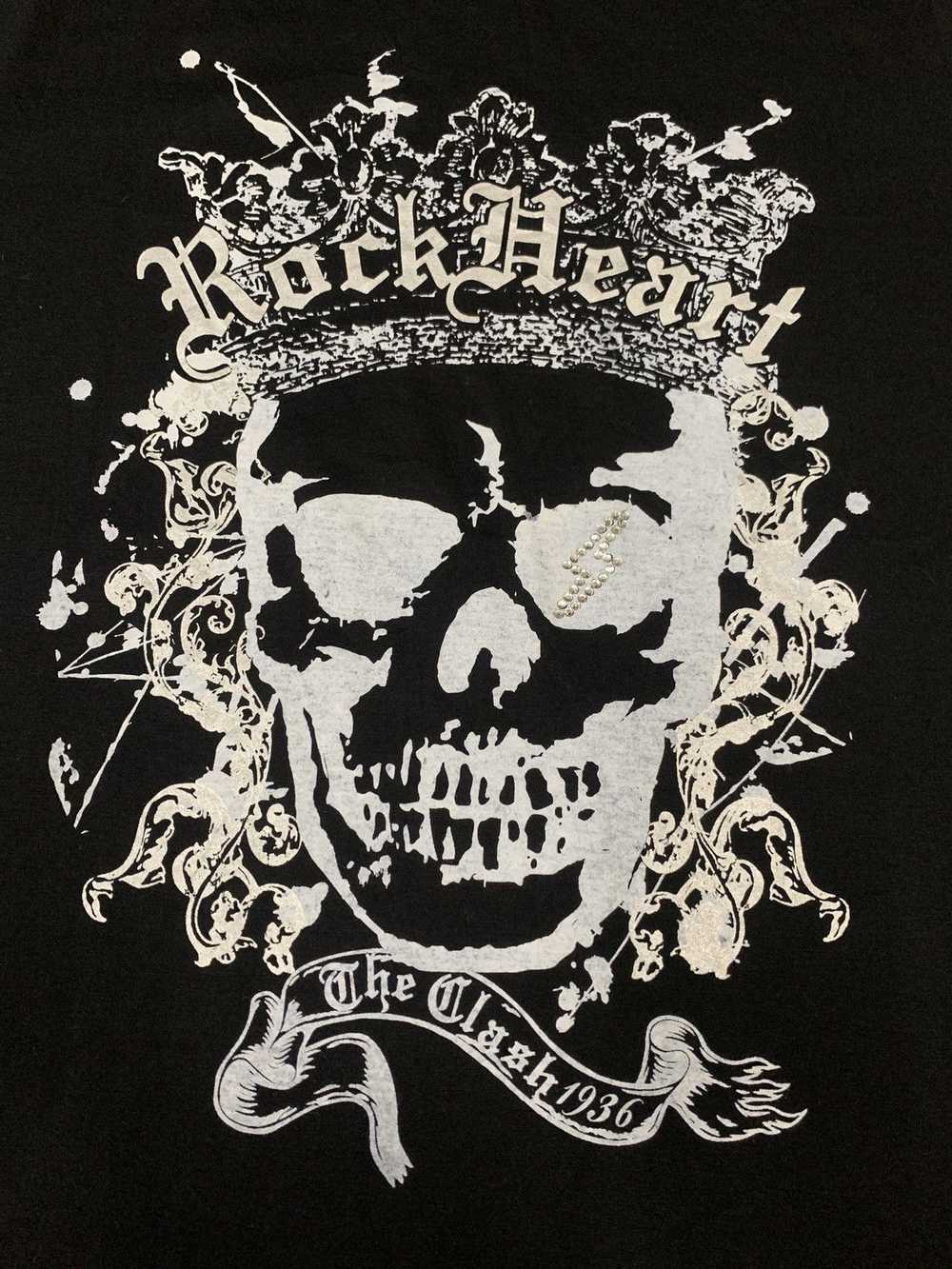 Japanese Brand × Skulls Rock Heart by ALPHA FLAT … - image 3