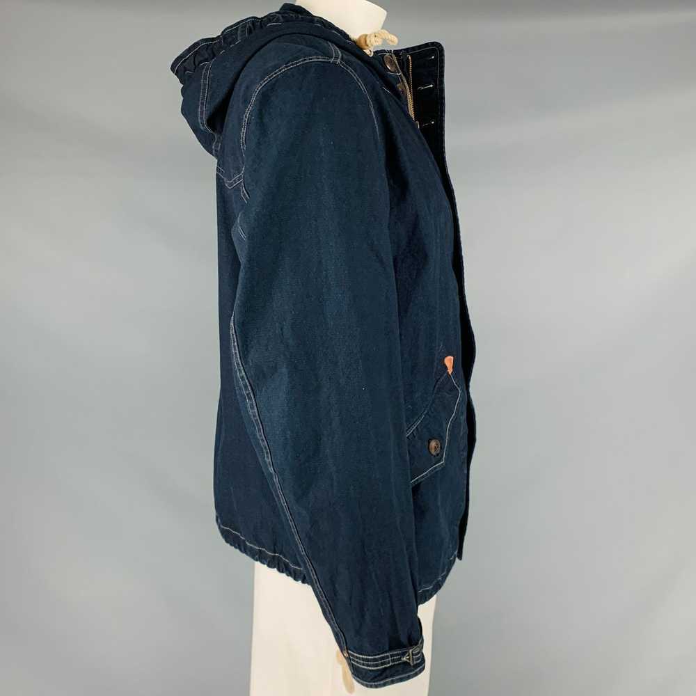 RRL Ralph Lauren Indigo Cotton Hooded Jacket - image 2
