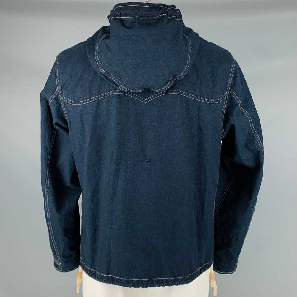 RRL Ralph Lauren Indigo Cotton Hooded Jacket - image 3