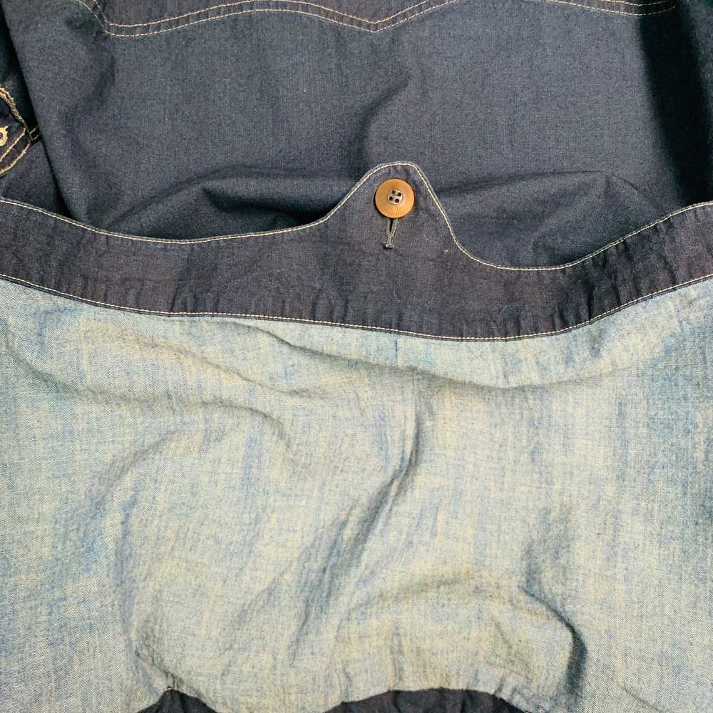 RRL Ralph Lauren Indigo Cotton Hooded Jacket - image 4