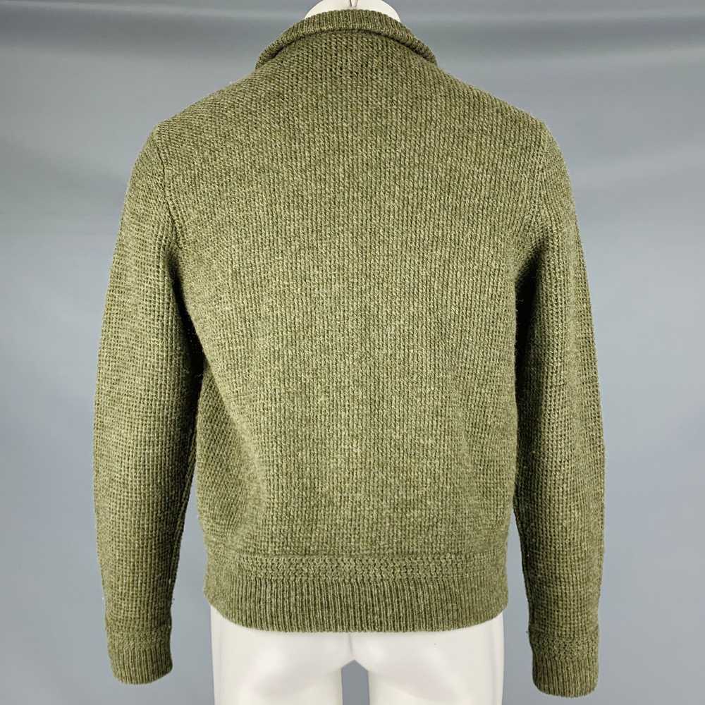 Ralph Lauren Green Brown Wool Suede Jacket - image 3