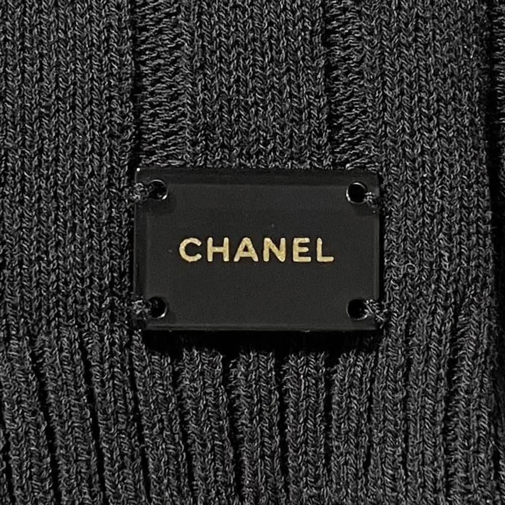 Chanel CHANEL Decorative Long Sleeve Rib Knit Swe… - image 6