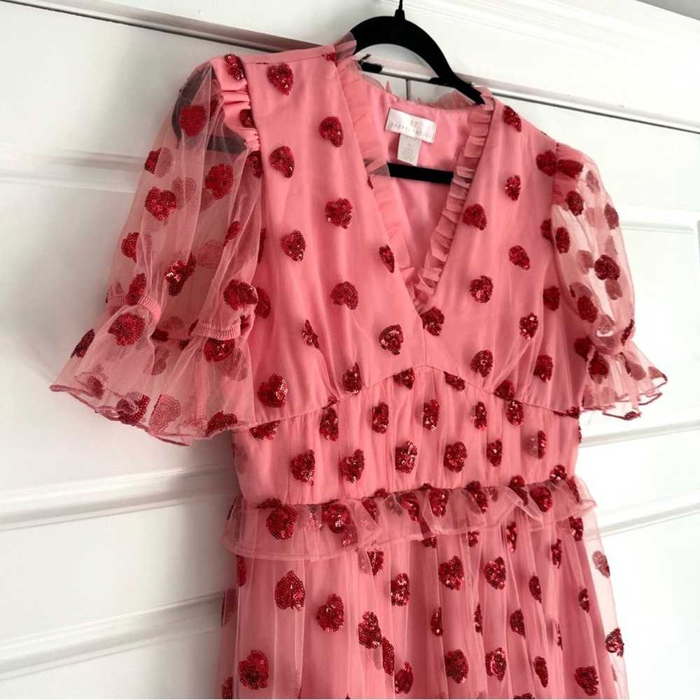 Rachel Parcell Sequin Heart Tulle Midi Dress, Sma… - image 3