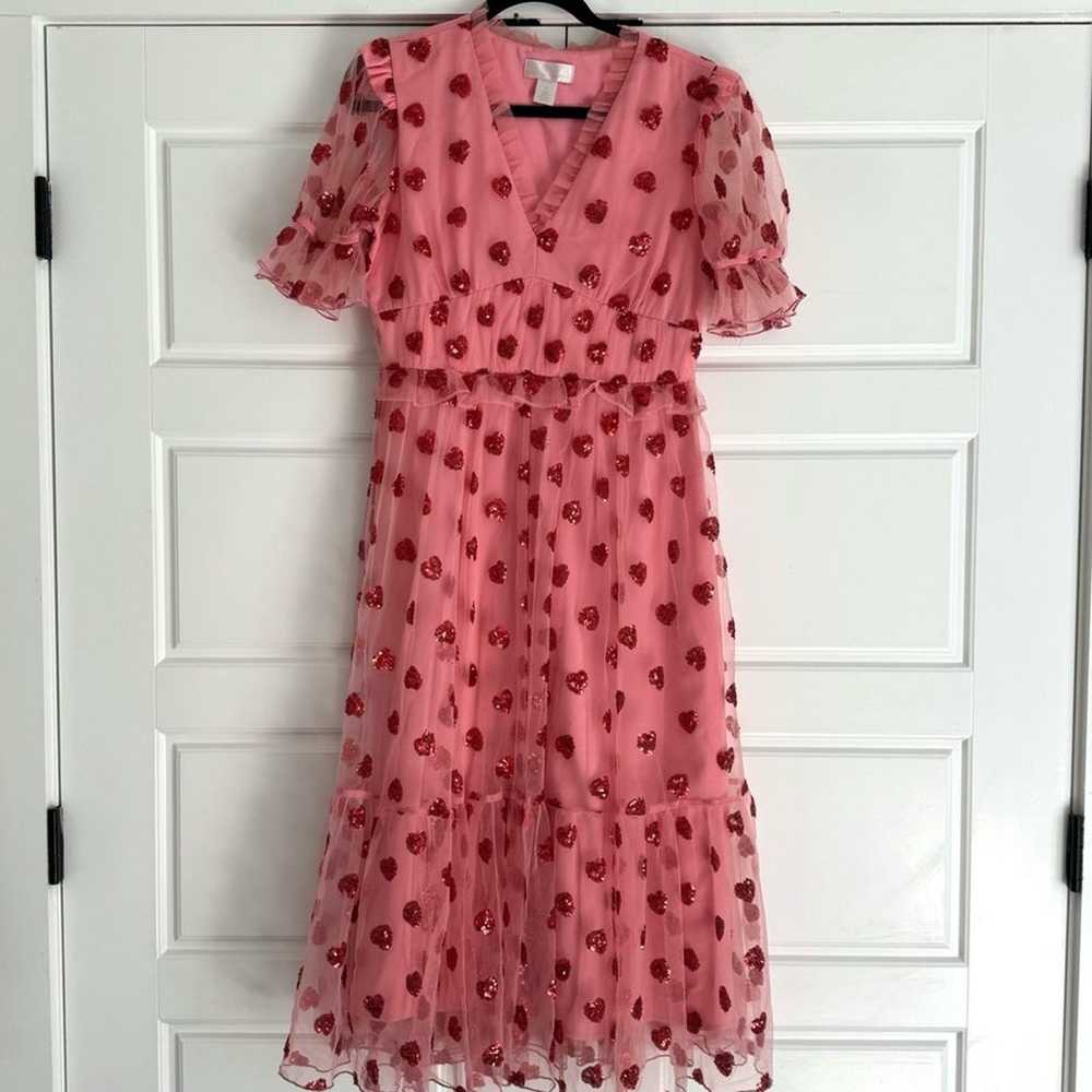 Rachel Parcell Sequin Heart Tulle Midi Dress, Sma… - image 4
