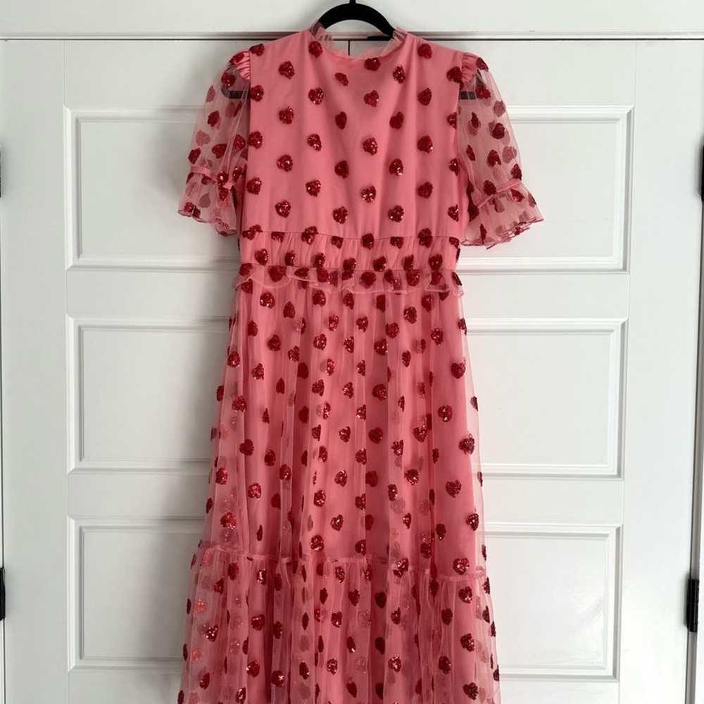 Rachel Parcell Sequin Heart Tulle Midi Dress, Sma… - image 5