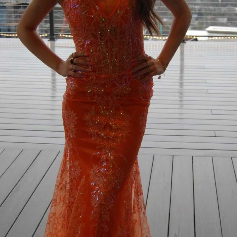 LONG FORMAL EVENING GLITTER SEQUIN PROM PAGEAN BA… - image 6