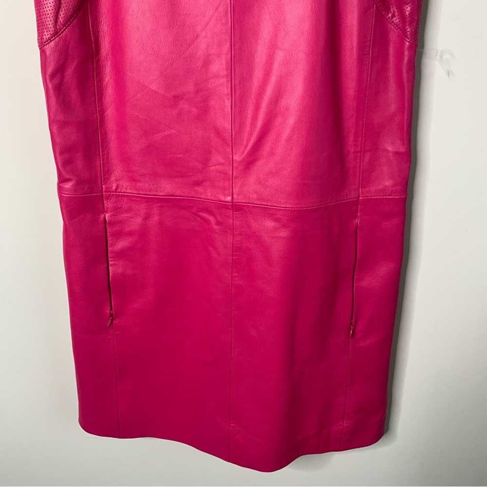 Bod and Christensen hot pink leather fuchsia shif… - image 8