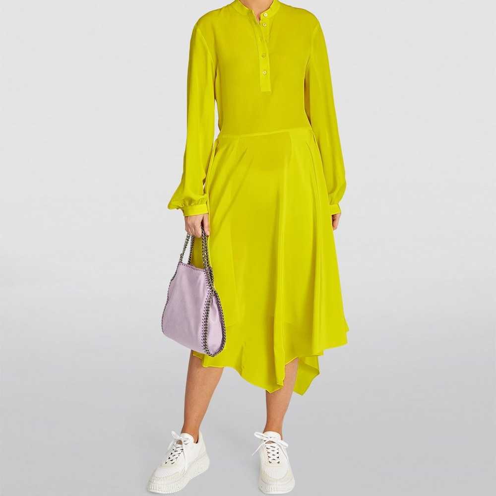 $1790 STELLA MCCARTNEY Silk Asymmetric Dress size… - image 5