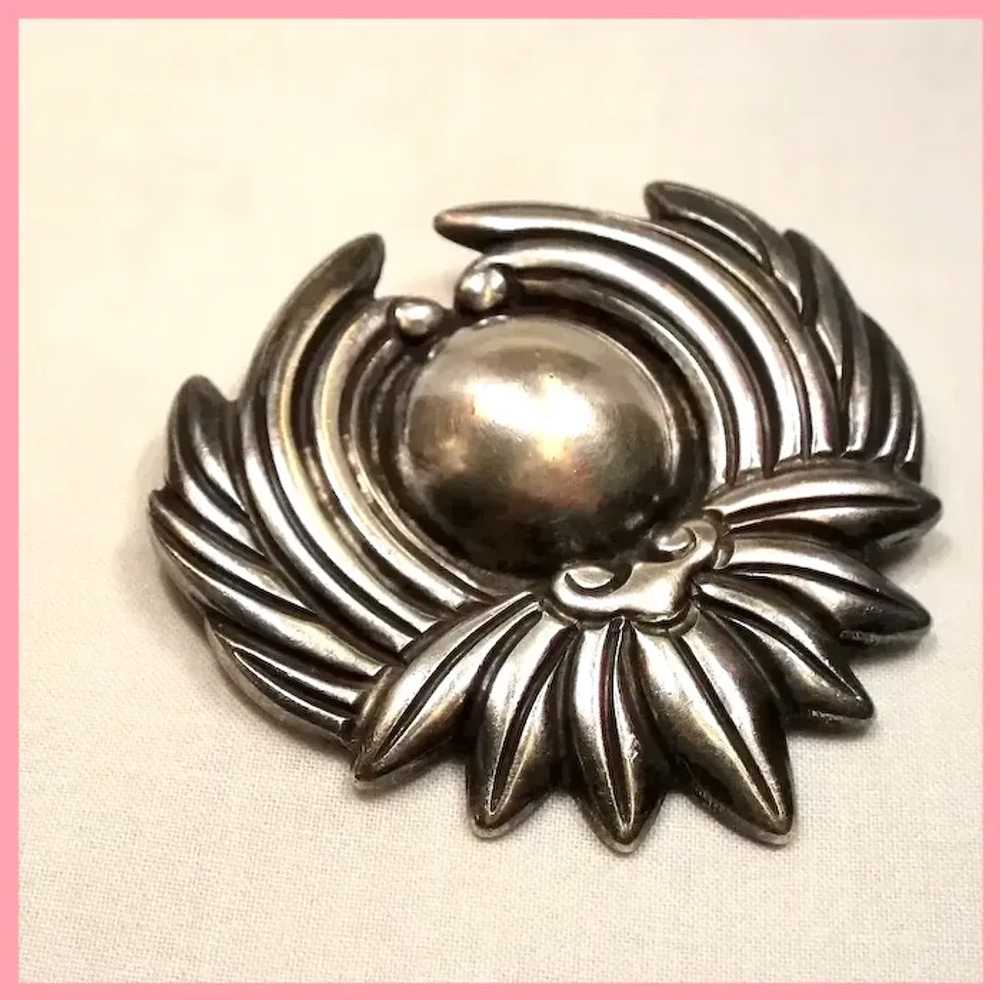 Vintage Los Castillo Mexican Silver 298P Brooch P… - image 6