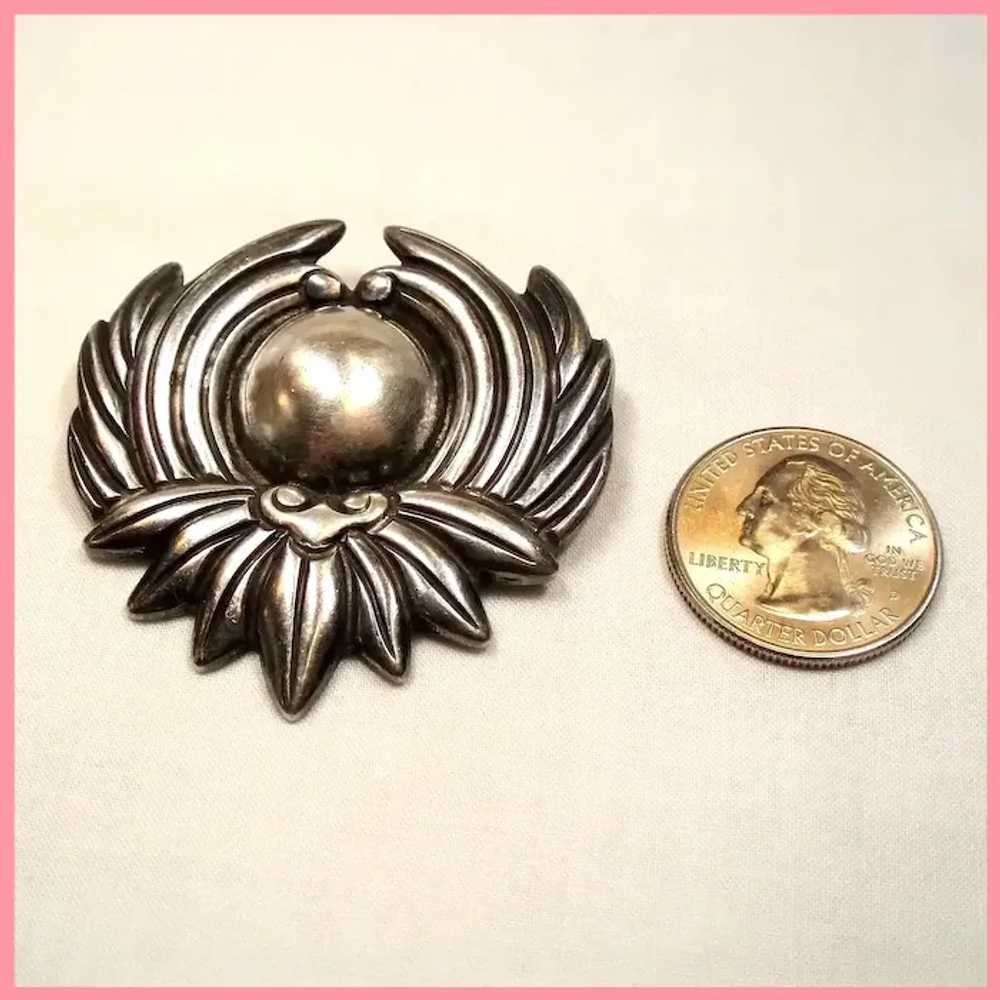 Vintage Los Castillo Mexican Silver 298P Brooch P… - image 8