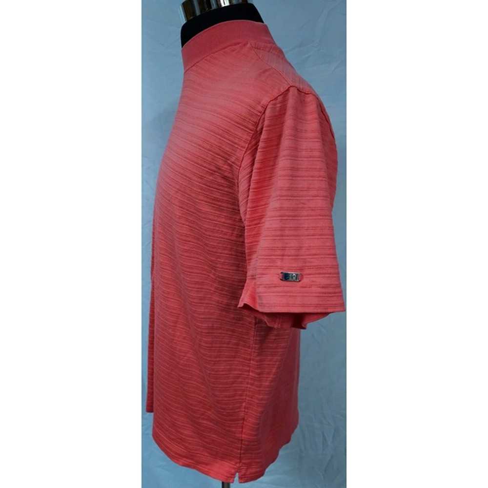 Tiger Woods Medium Striped Bright Red Pink Short … - image 5