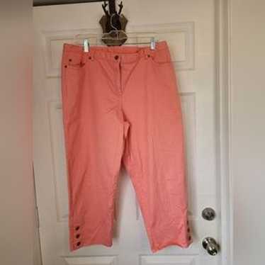 Ruby Rd Woman's Capri's, Size: 16 Color: Coral - image 1