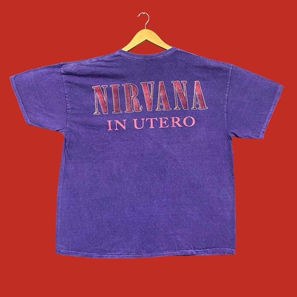 Nirvana In Utero Rock tshirt size extra large - image 3