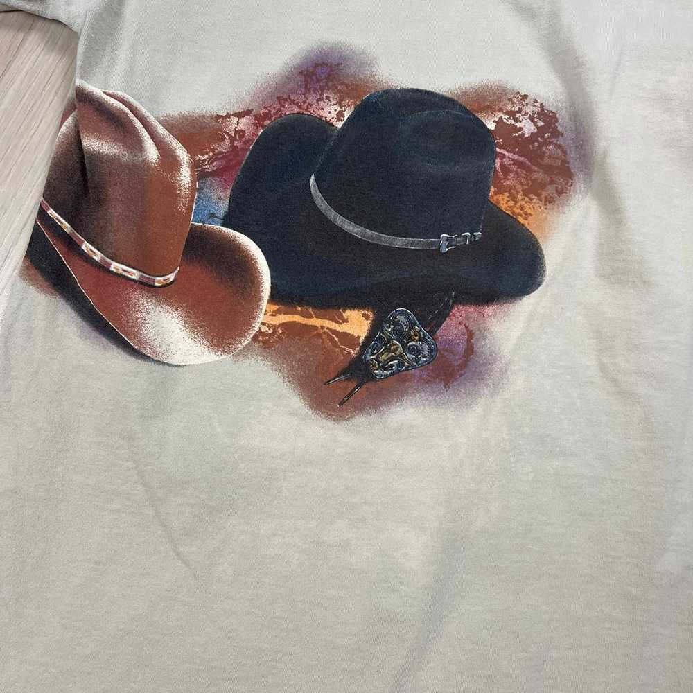 Vintage 90s Western Cowboy Art T-shirt - image 6