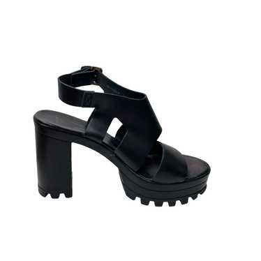 Topshop Y2K Wedge Chunky Platform Sandals Open To… - image 1