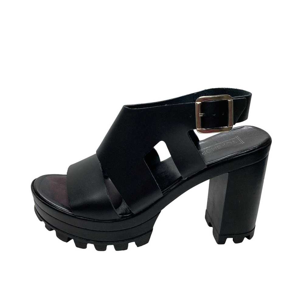 Topshop Y2K Wedge Chunky Platform Sandals Open To… - image 2