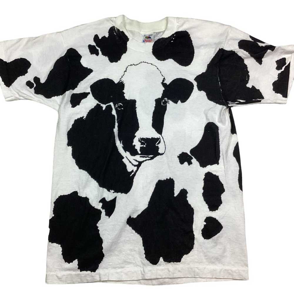 Vintage Cow 90s single stitch tshirt - image 1