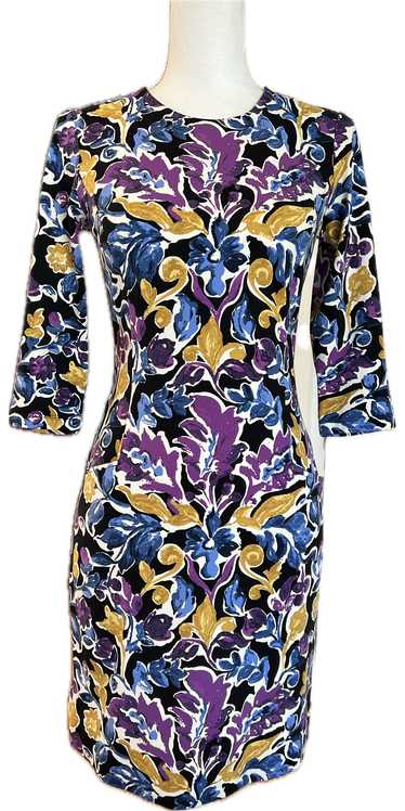 J. McLaughlin Purple Print Dress, XS