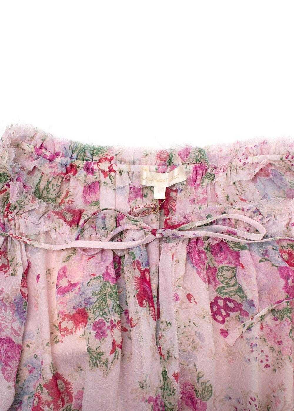 Managed by hewi LoveShackFancy Pink Floral Long S… - image 3