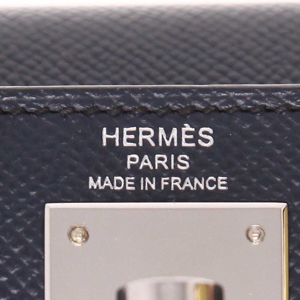 Hermès Kelly 28 cm handbag in dark blue epsom lea… - image 3