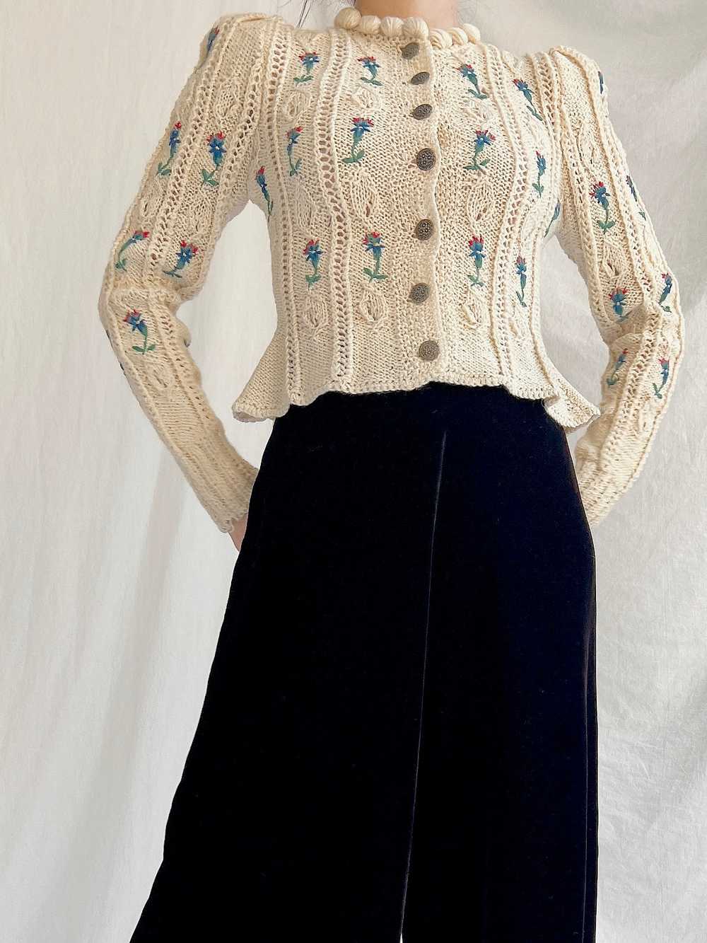 1949s Wool Knit Cardigan - XS - image 5