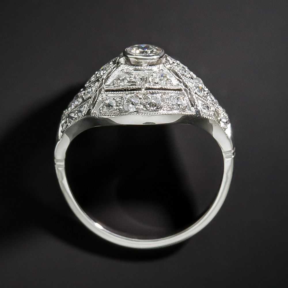 Art Deco Diamond Dome Ring - image 4