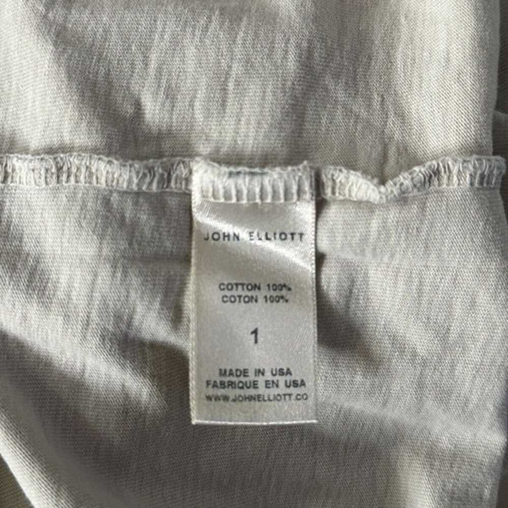 John Elliott T Shirt Mens Short Sleeve Beige Cott… - image 8