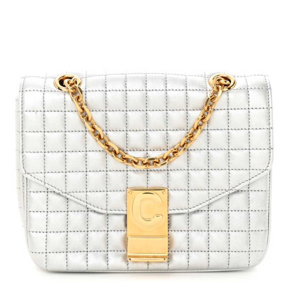 CELINE Laminated Calfskin Quilted Medium C Bag Si… - image 1