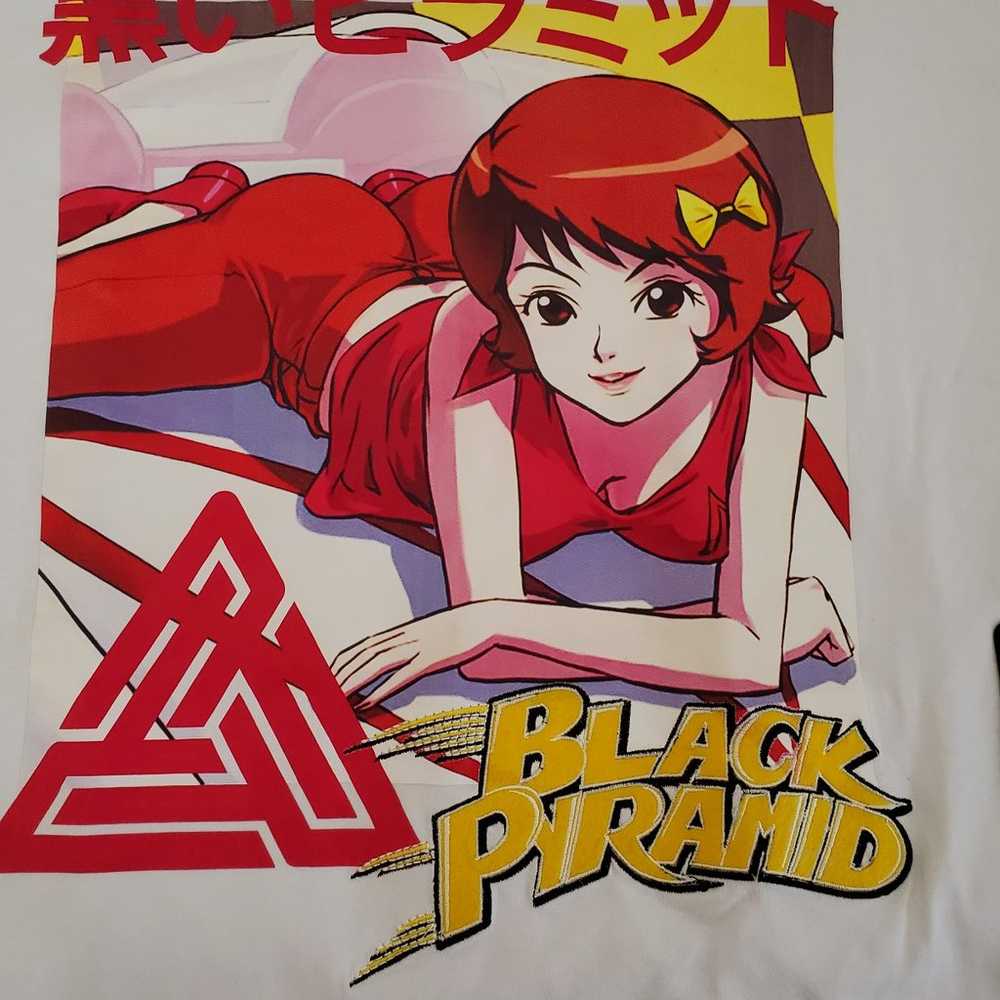 Black Pyramid Anime Graphic Shirt **Rare** - image 3