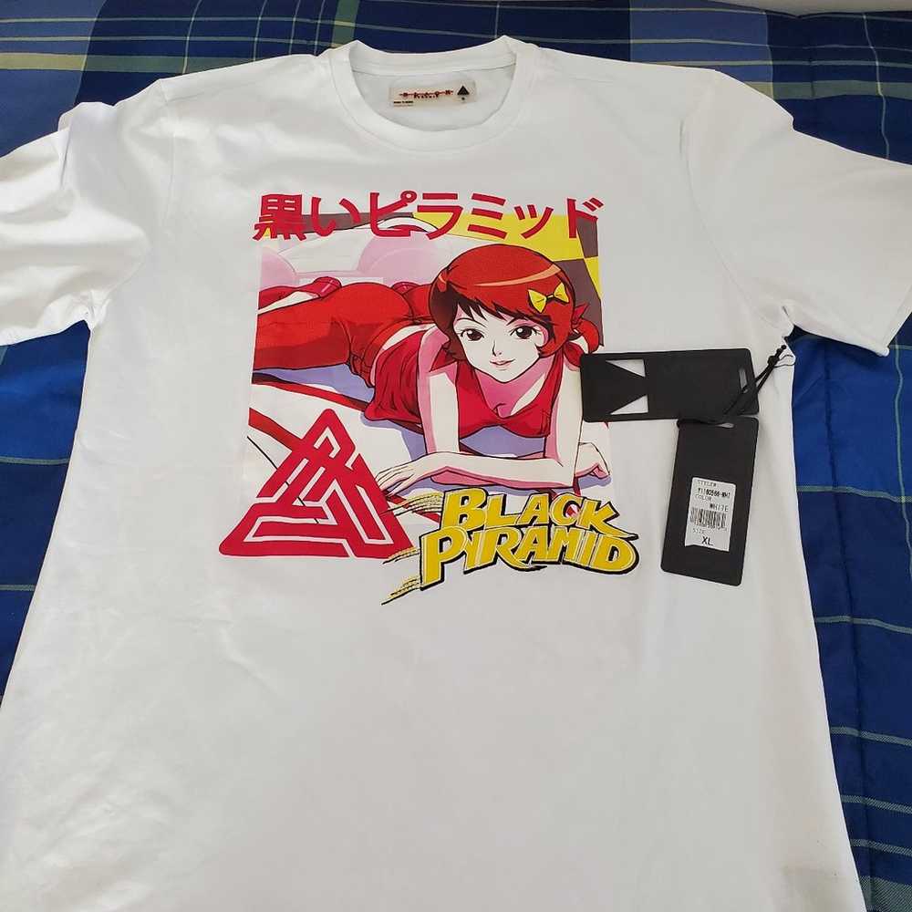 Black Pyramid Anime Graphic Shirt **Rare** - image 7