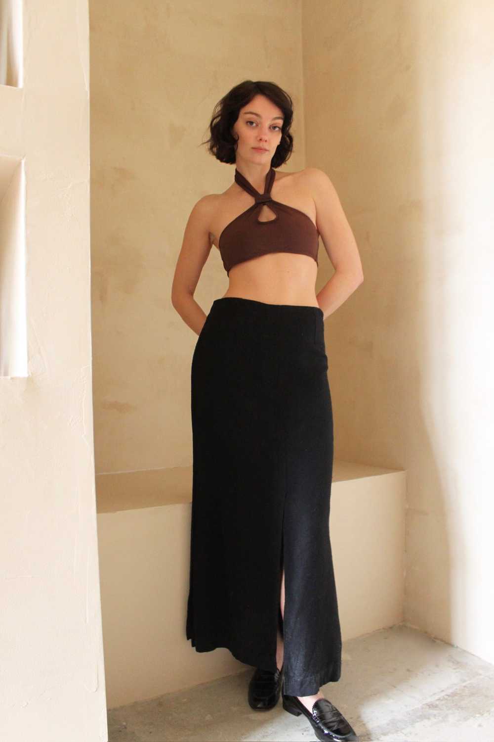 Jesse Kamm Woven Silk Skirt - image 2