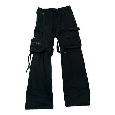 Raf Simons Men's Black Wide Leg Chino Trousers | ModeSens | Black trousers  outfit, Wide leg pants outfit, Clothing mockup