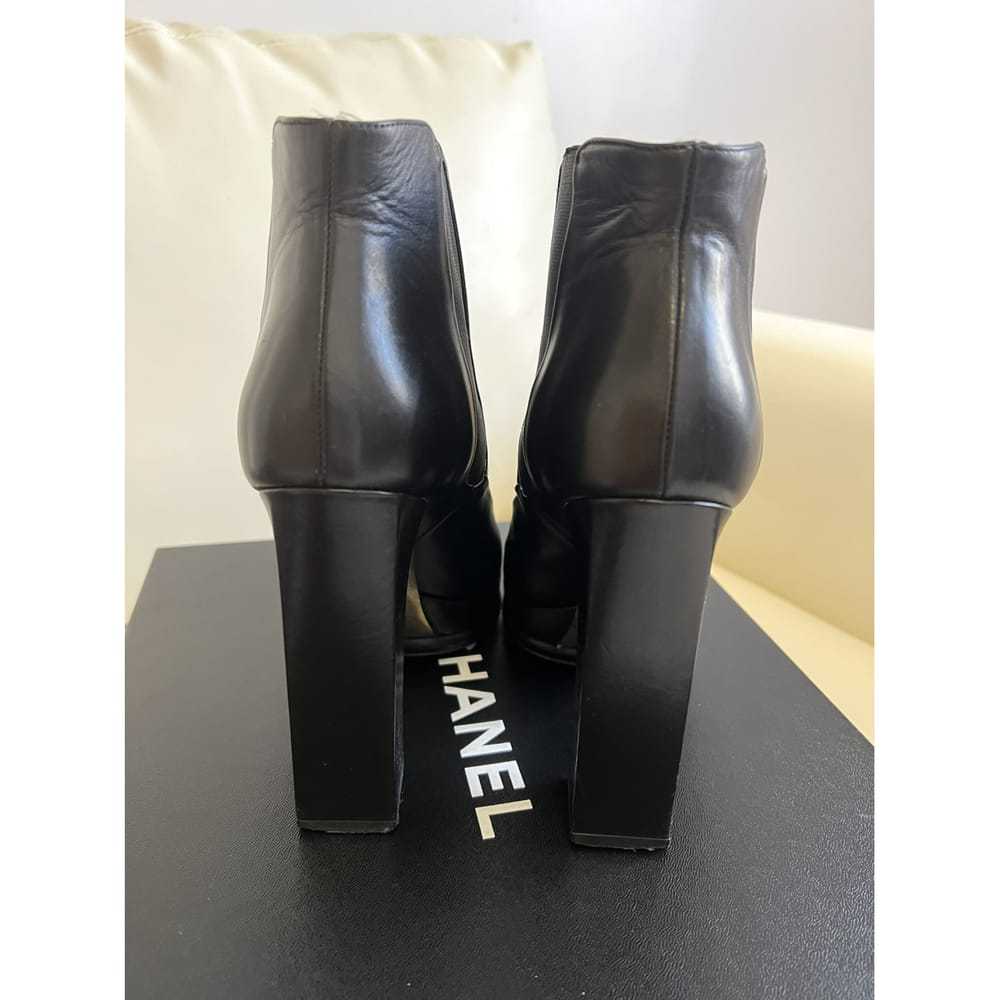 Chanel Leather biker boots - image 5