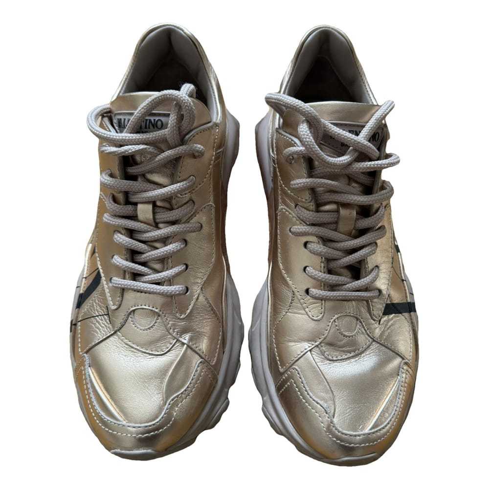 Valentino Garavani Bounce leather trainers - image 1