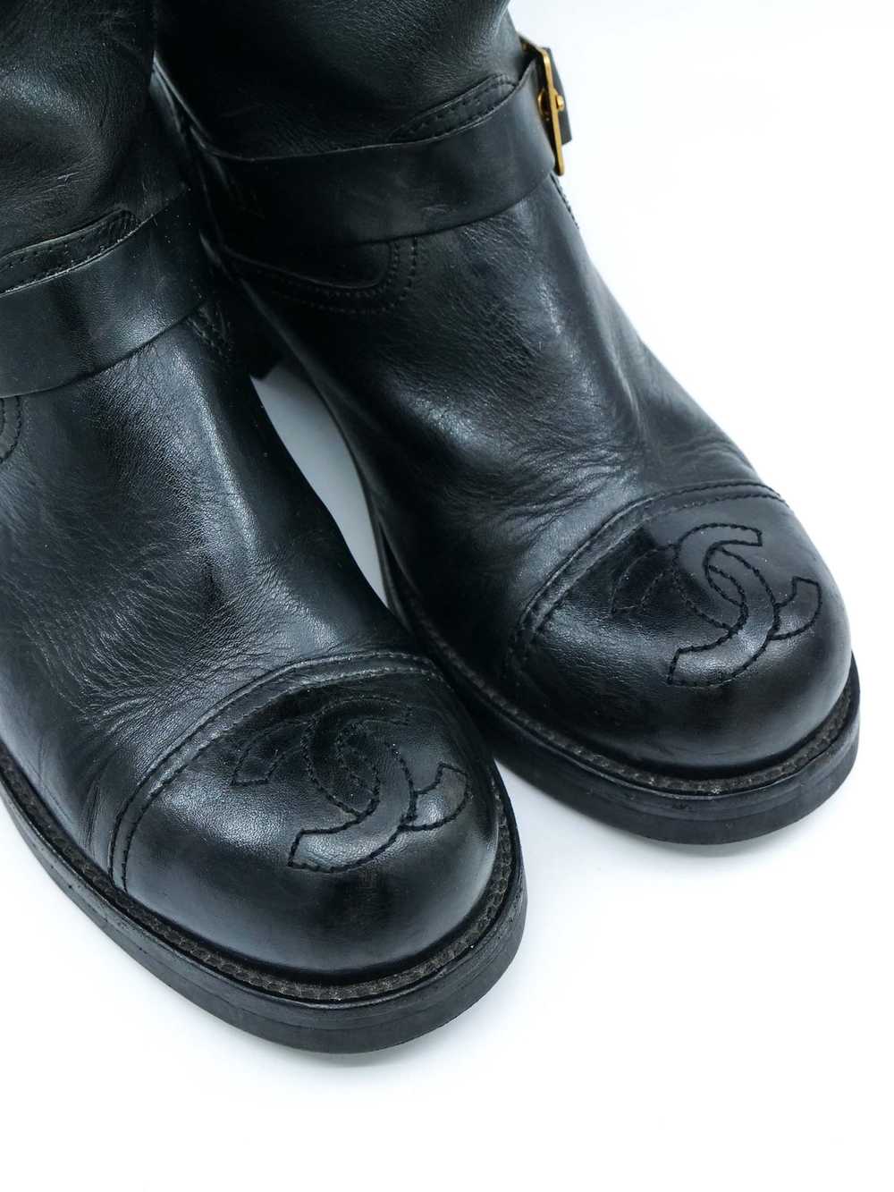 1990s Chanel Motorcycle Boots - image 2