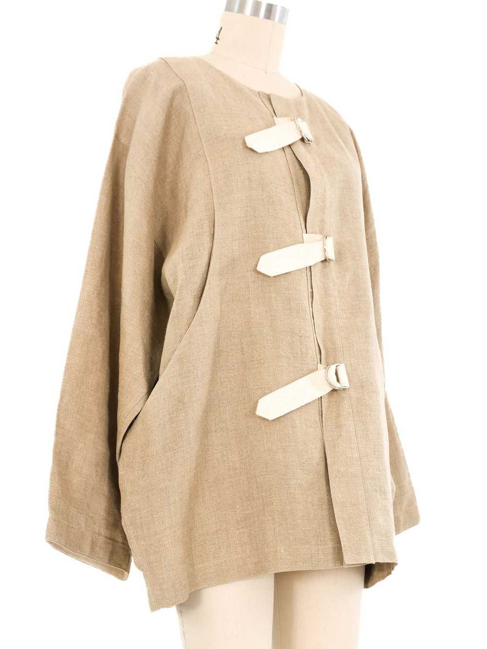 Castelbajac Belted Linen Jacket - image 3