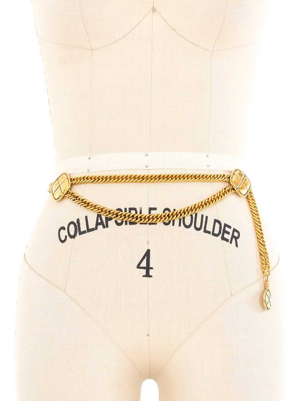 Chanel Quilted Charm Chain Belt - image 1