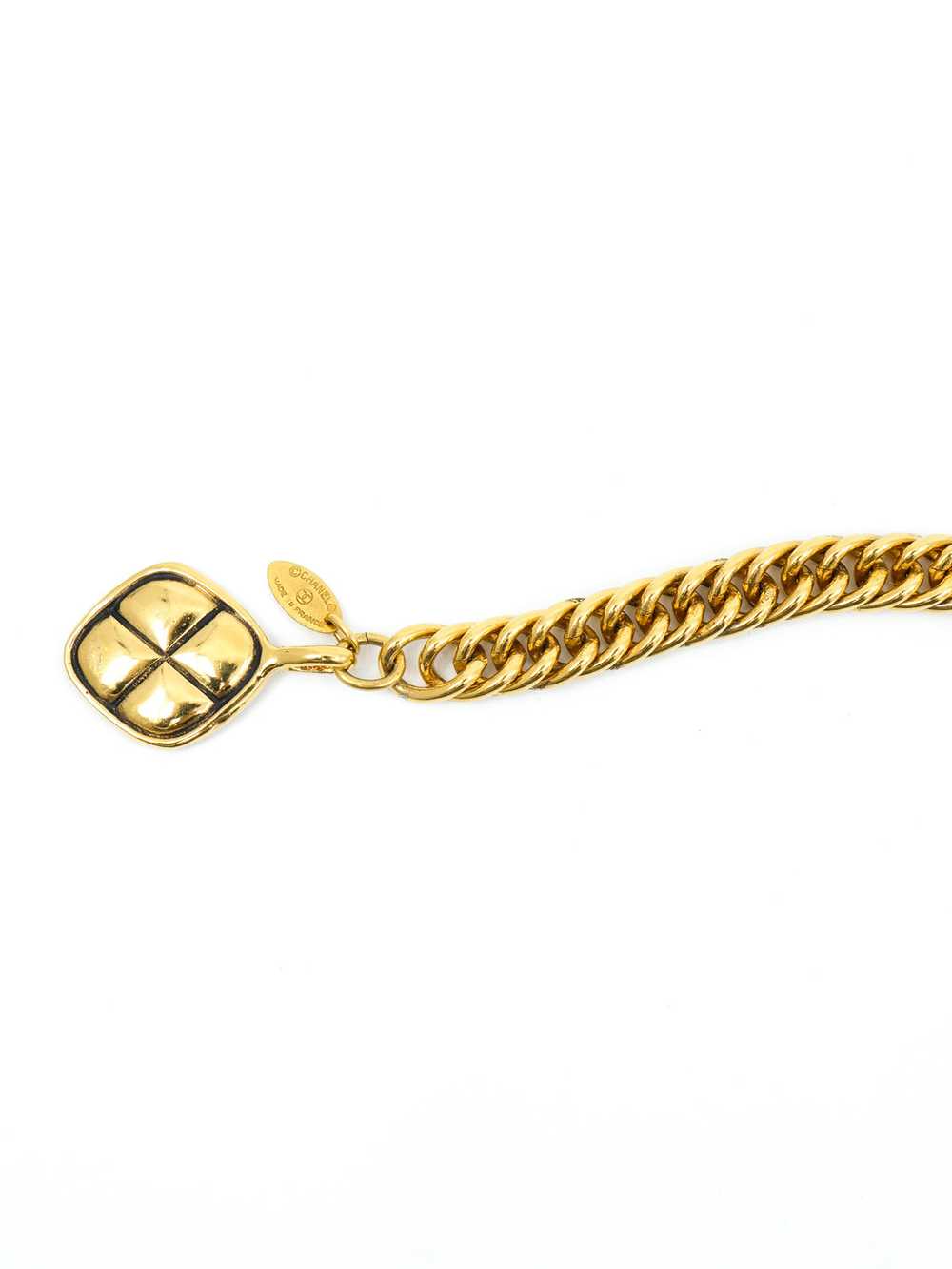 Chanel Quilted Charm Chain Belt - image 5