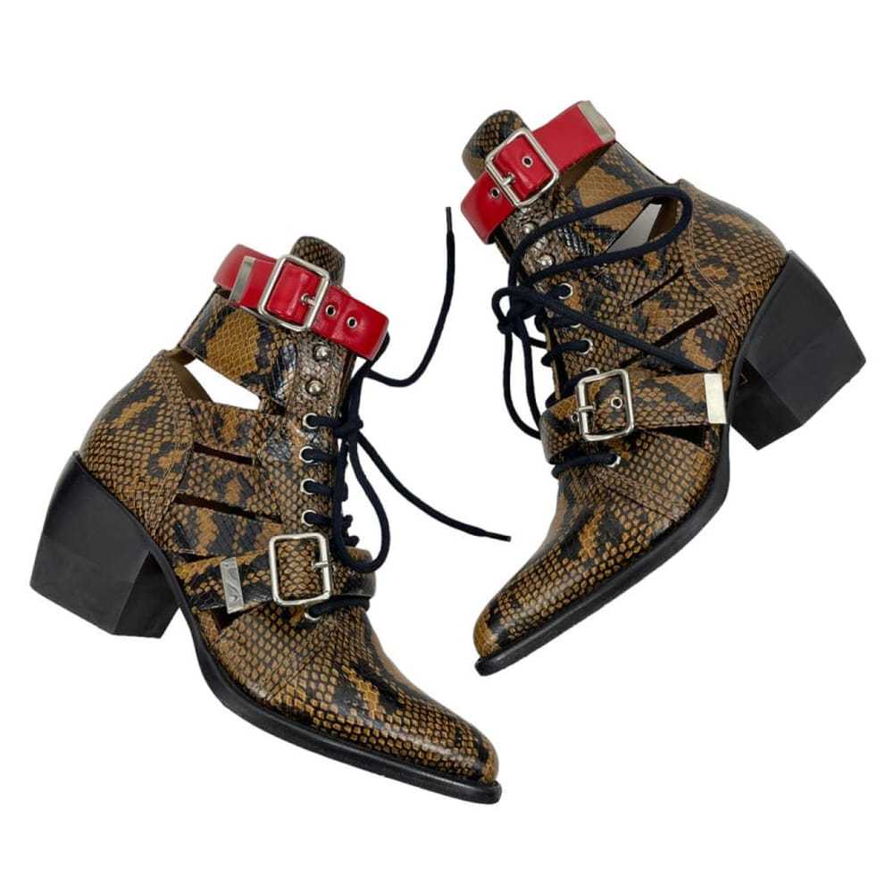 Chloé Leather biker boots - image 4