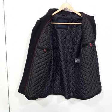Tommy Hilfiger Black Quilted Lined Wool Coat Size… - image 1