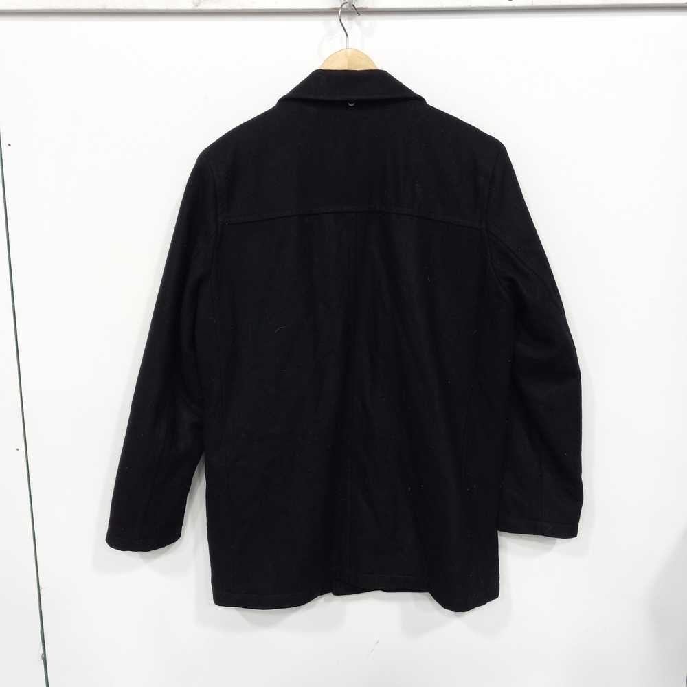 Tommy Hilfiger Black Quilted Lined Wool Coat Size… - image 5