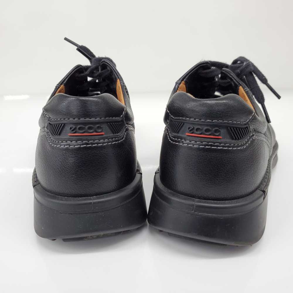 Ecco Men's Fusion Black Leather Bicycle Toe Sneak… - image 4