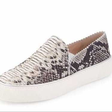 Stuart Weitzman Nugget Snake-Print Slip-On Sneaker - image 1