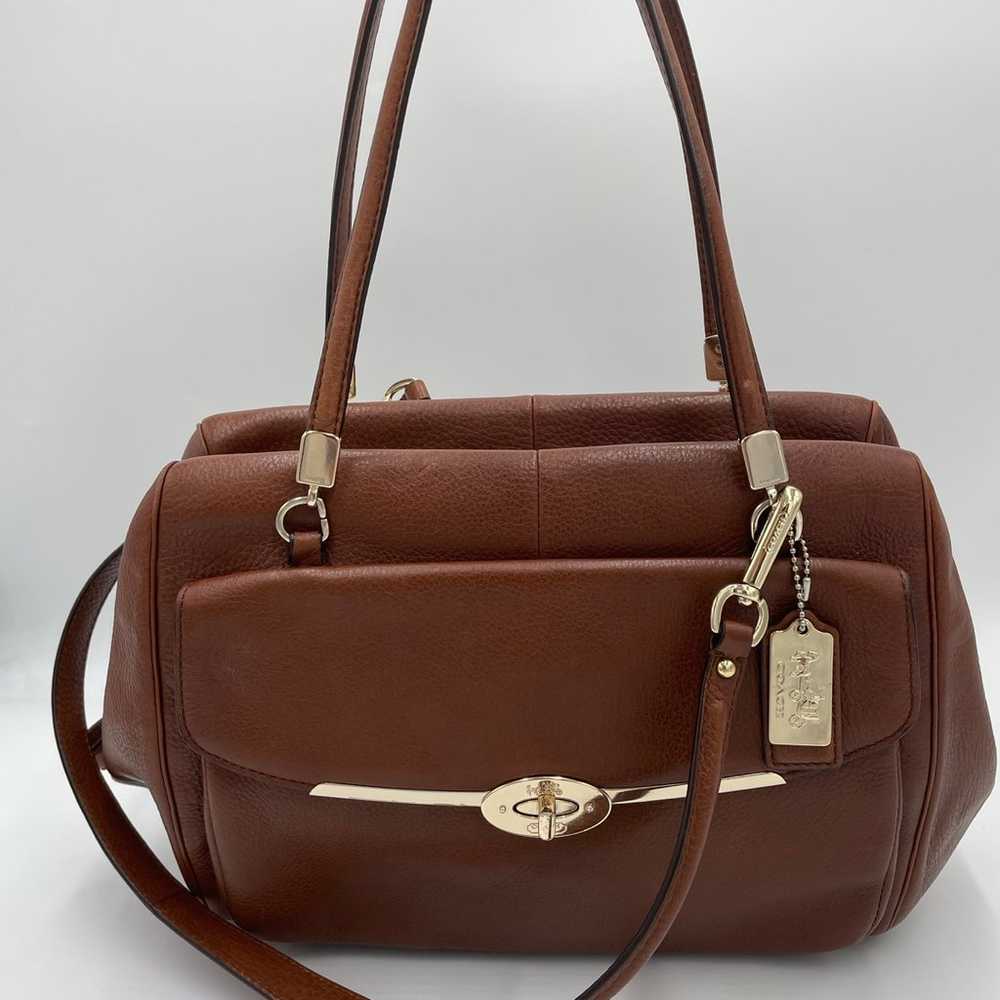 Coach Madison Madeline 25166 Brown Leather Ladies… - image 1
