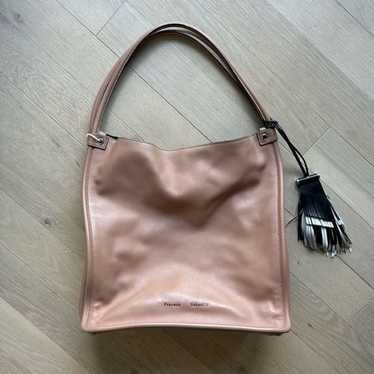 proenza schouler beige leather hobo handbag