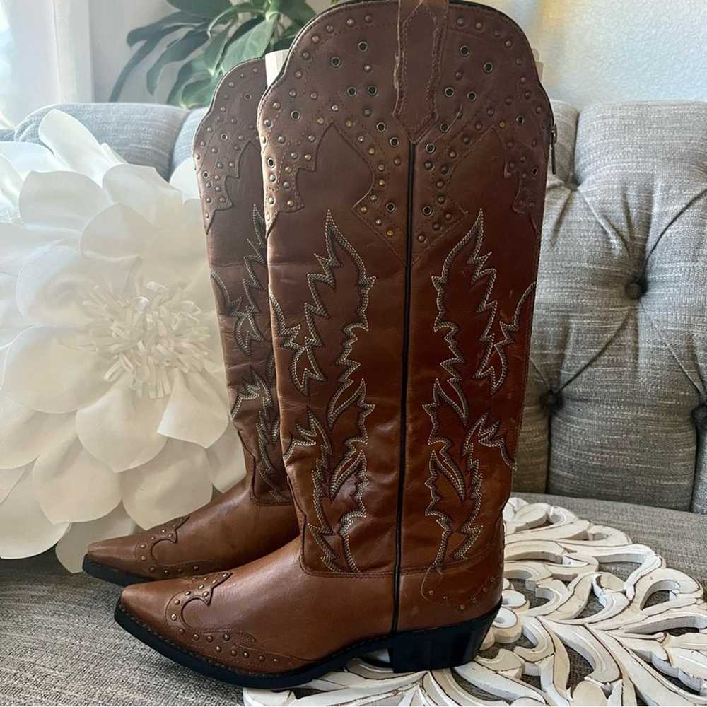 Laredo Tall Back Zip Western Cowboy Boots Women’s… - image 10