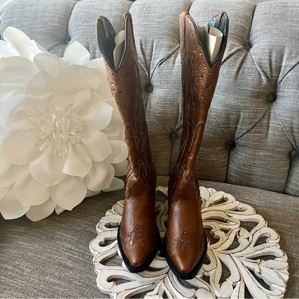 Laredo Tall Back Zip Western Cowboy Boots Women’s… - image 11