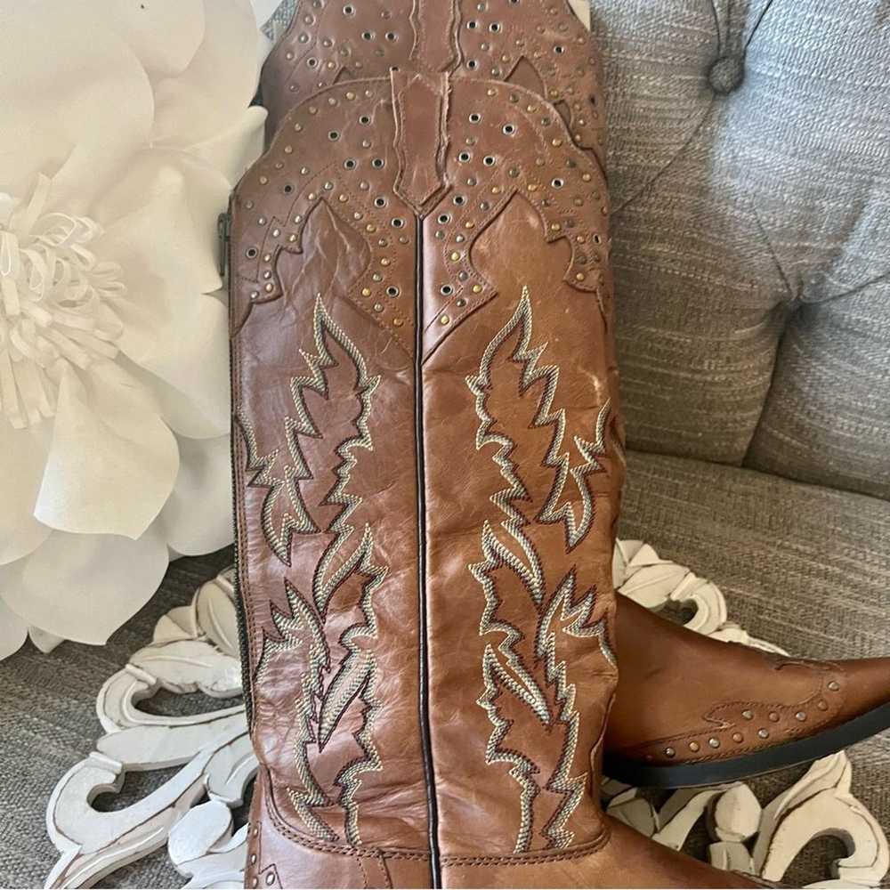 Laredo Tall Back Zip Western Cowboy Boots Women’s… - image 2