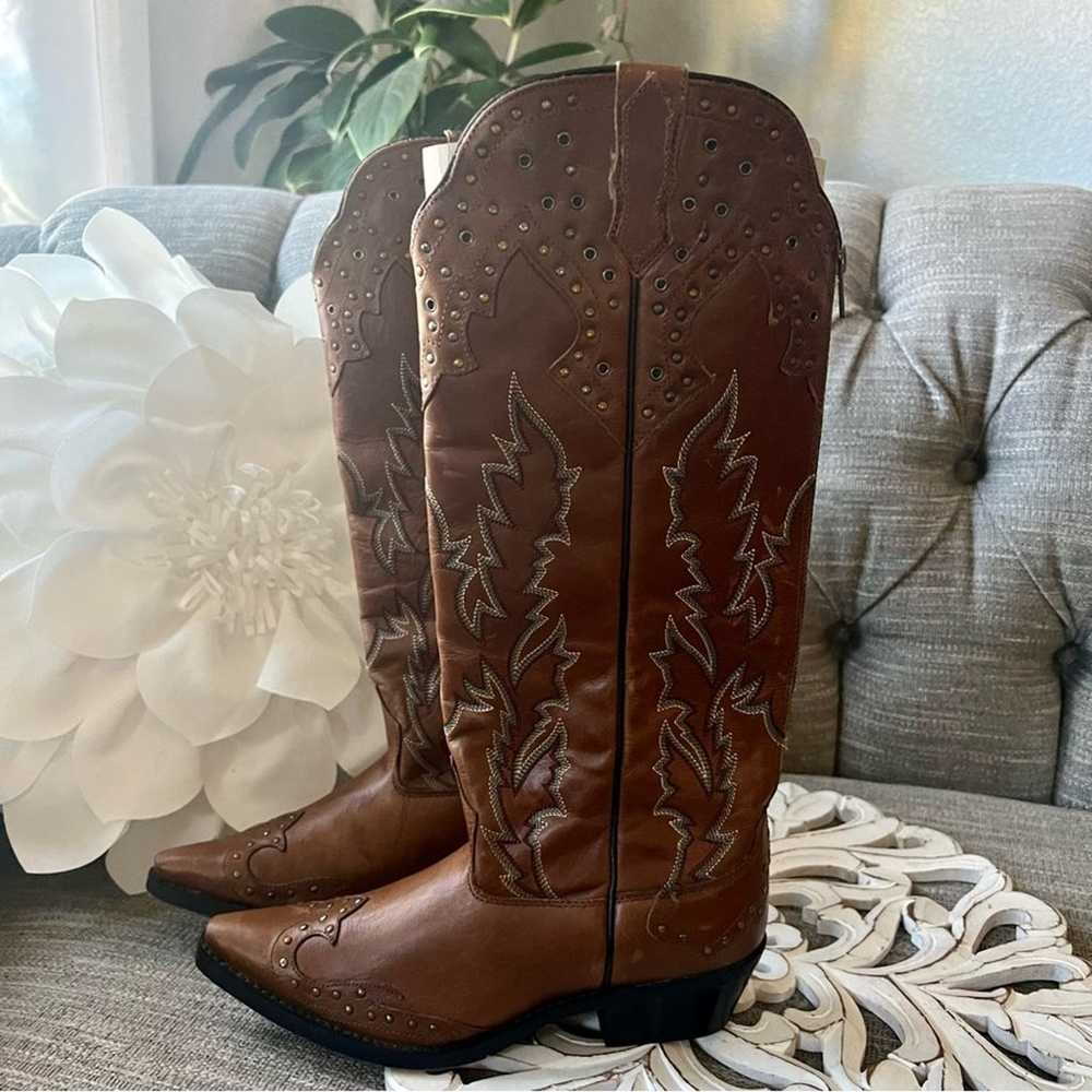 Laredo Tall Back Zip Western Cowboy Boots Women’s… - image 8